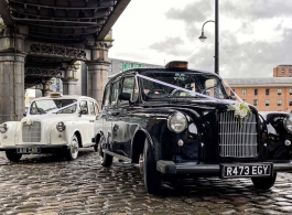 Classic Black Cab for weddings in Manchester